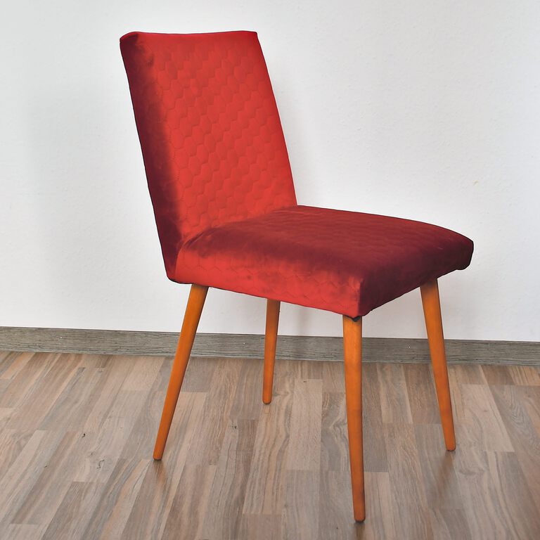 Krzesło tapicerowane typ 200-244, Słupskie Fabryki Mebli, Polska lata 70. (1)